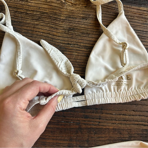 Skatie | ‘Cairo’ Ivory and Gold Bikini TOP ONLY  L - Picture 5 of 7